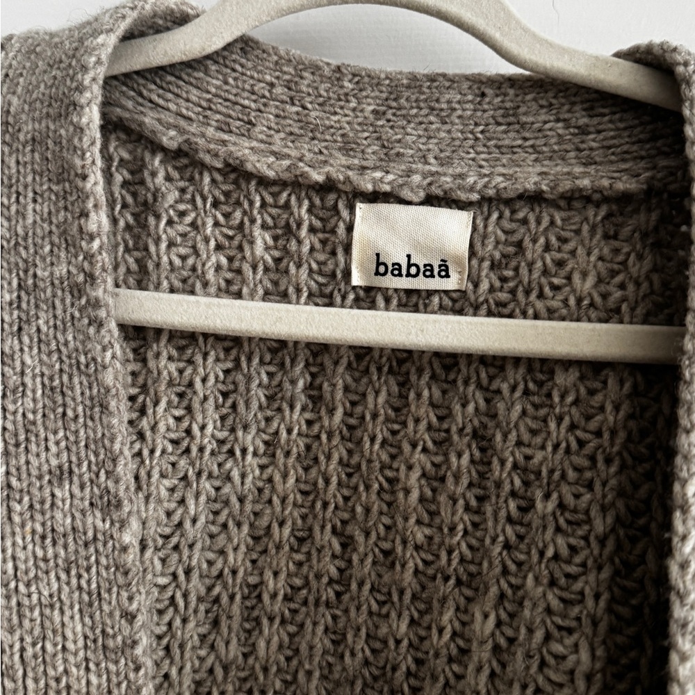 Beige Babaa knit cardigan - Picture 6 of 9